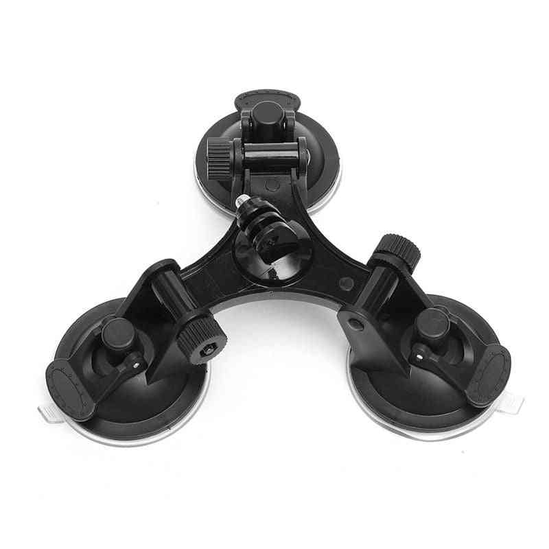 Triple-suction Cup Mount For Mini Action Camera