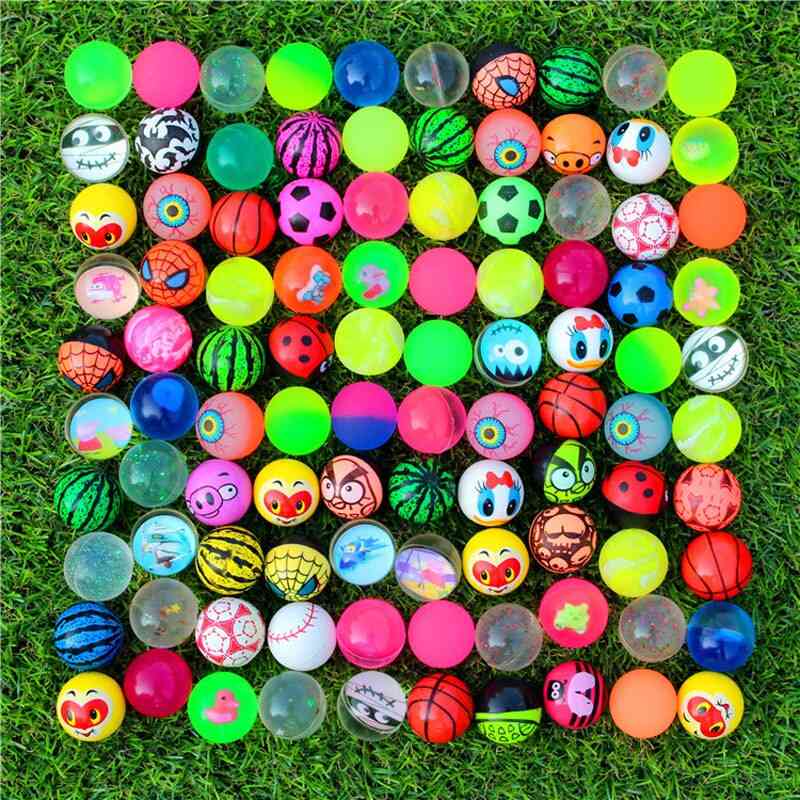 Zabawka dla dzieci mieszane odbijające się gumowe piłki - zabawki terenowe - 10 sztuk losowa piłka