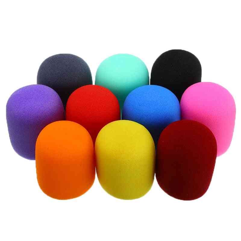 Többszínű, gömb alakú, kézi mikrofon szélvédő burkolat