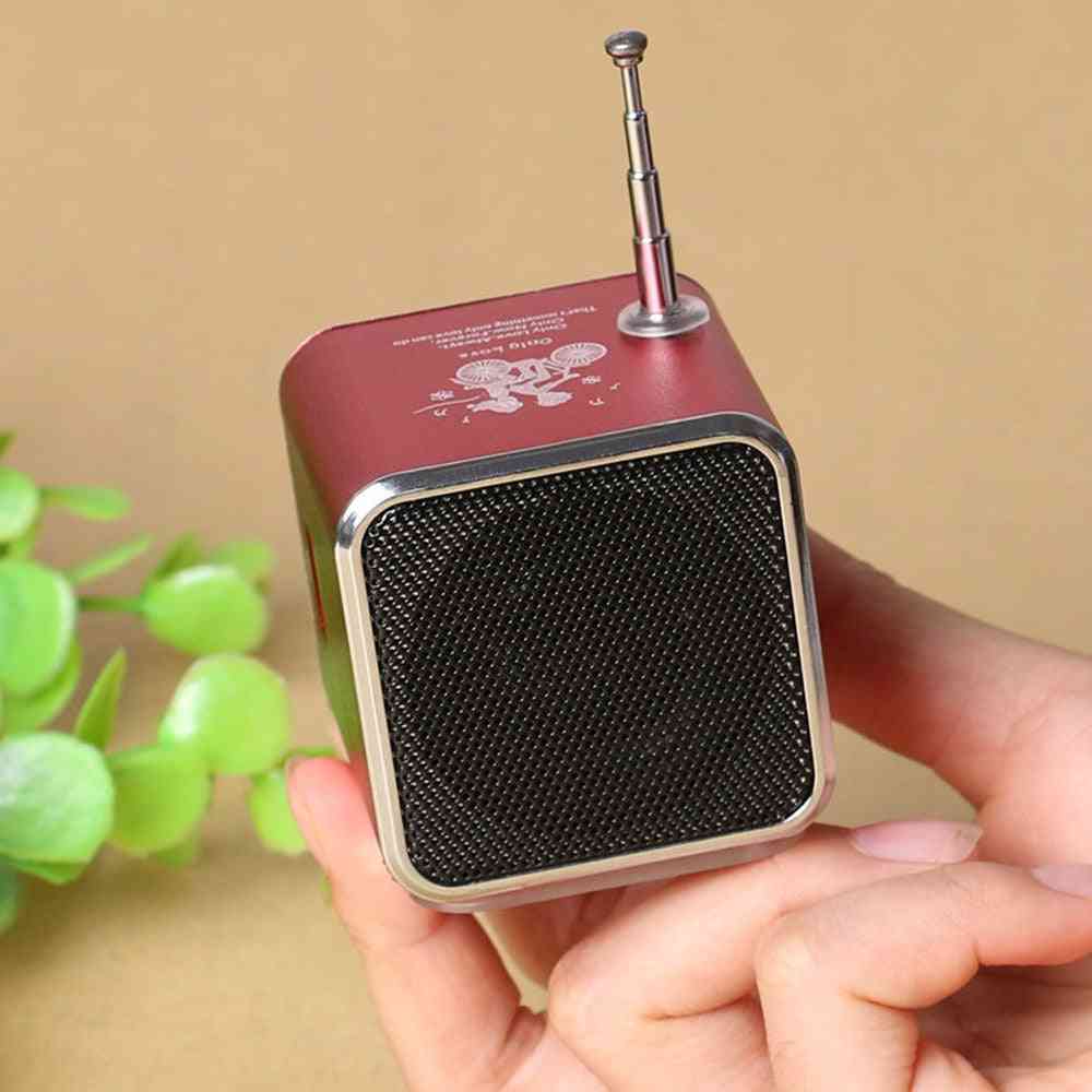 Digital Portable Radio Receiver Fm With Usb Spearkers For Pc, Phone And Mp3 Music Player