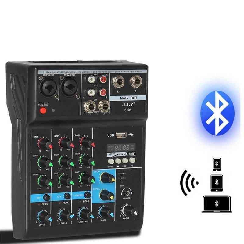 Portable Bluetooth Audio Mixer With Reverb Effect For Usb Stage Karaoke Ktv