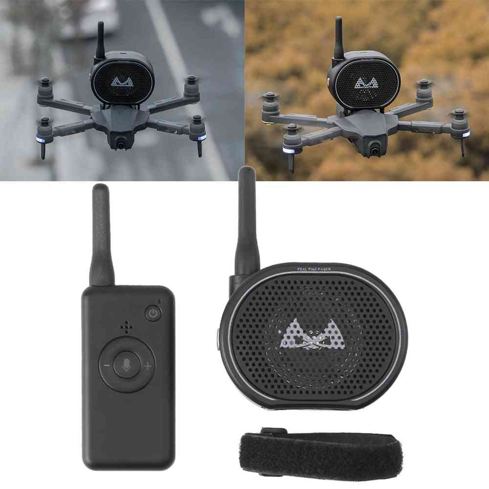 Mini dron portabil de încărcare USB cu telecomandă, difuzor wireless pentru megafon