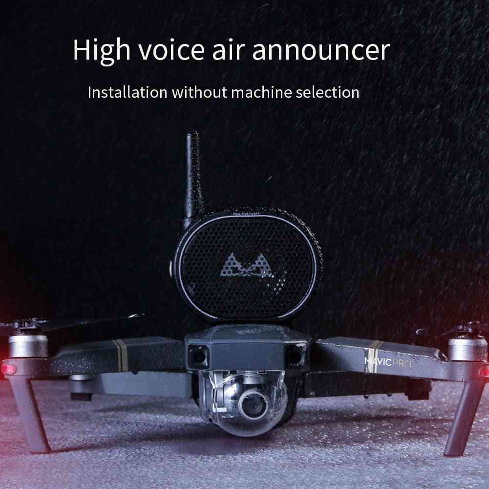 Mini bærbar usb-opladning fjernbetjening drone, megafon trådløs højttaler -