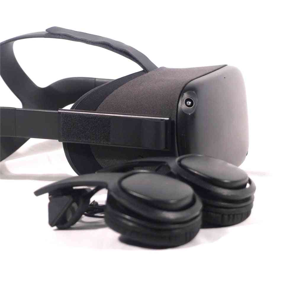 Vr spil lukket hovedtelefon - kablet øretelefon til oculus quest