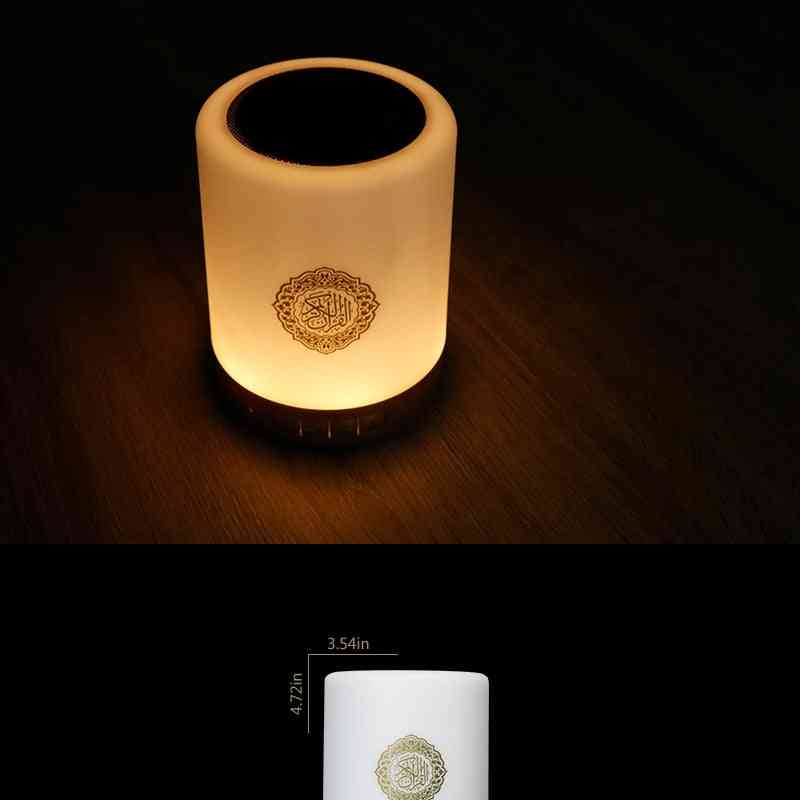 Farebné usb fm rádio, nastaviteľný bluetooth reproduktor s malou LED lampou