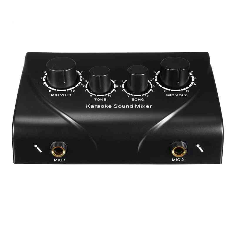 Microphones, Sound Mixing - Dual Mic Inputs Preamplifier For Home