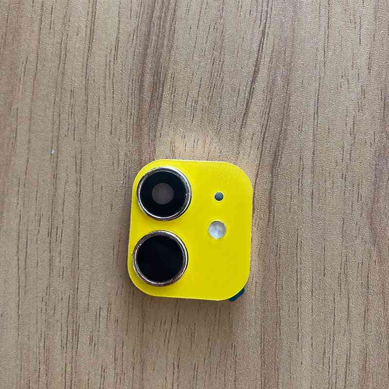 Obiettivo della fotocamera di lusso per iphone 11 pro max, adesivo per la protezione dello schermo, obiettivo della fotocamera falso - nero x xs xs max