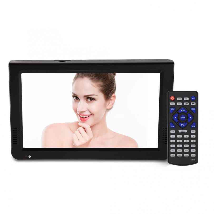 10-inch Portable Television-digital Analog Hd, 1024x600 Resolution And Tf Card