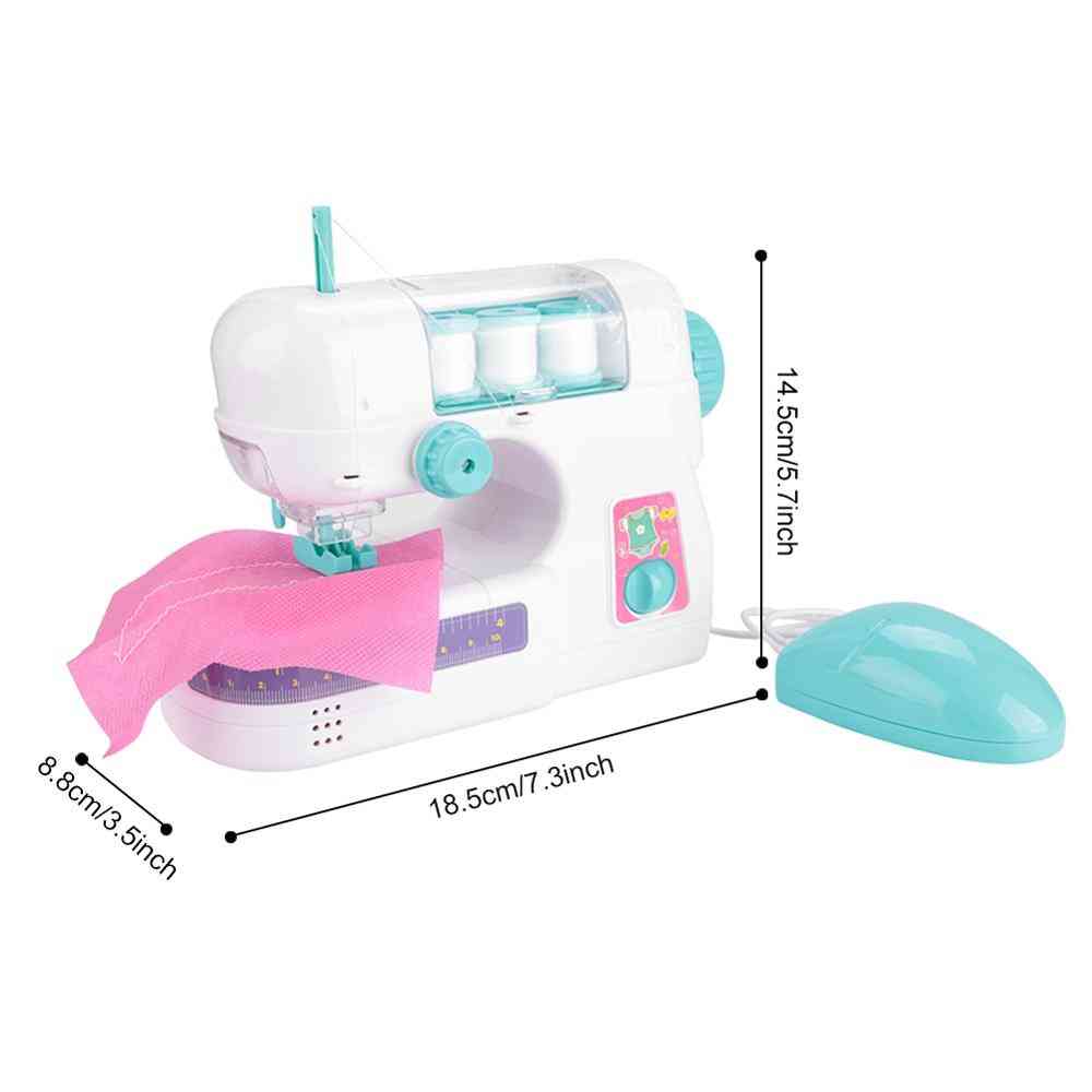 Mini máquina de coser, interesante educativo para niños, juego de simulación, limpieza
