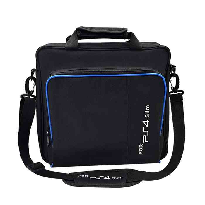 Ps4 / ps4 pro slim game sytem bag - schouder draagtas handtas canvas tas - zwart-pro