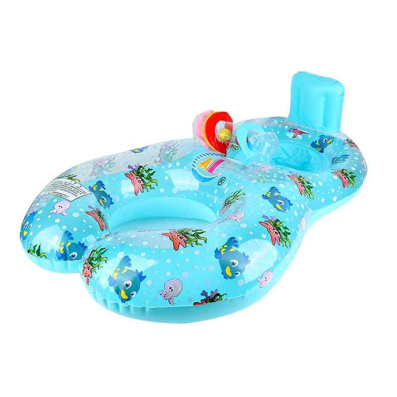 Aufblasbare Mutter Baby Float Kreis Ring Spielzeug - Kinder Strand Schwimmbad Zubehör