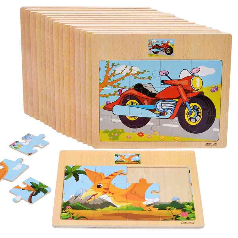 Brinquedos educacionais de madeira 3d montessori para crianças aprendendo cedo - 001