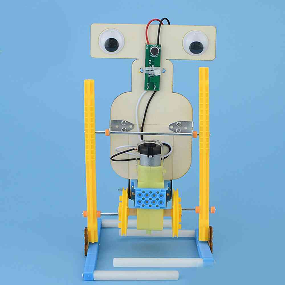 Nový hlasový ovládací elektrický sestavovací chodící robot (barevný)
