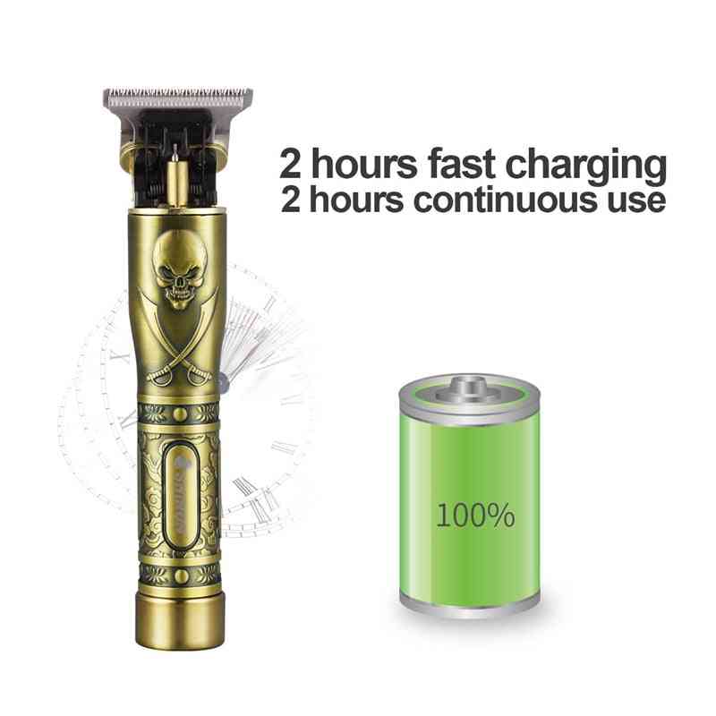 Usb Rechargeable Ceramic Trimmer, Barber- Hair Clipper Machine