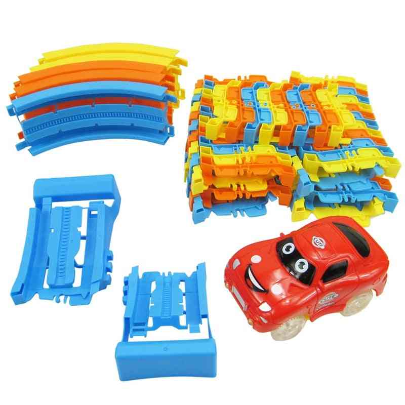 88 pezzi traccia building-blocks auto educativi-giocattoli fai da te modificabili autoassemblati blocchi di costruzione mattoni -