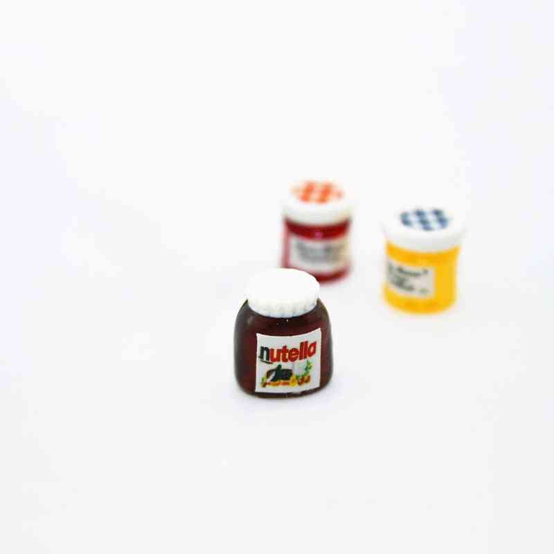 Diy Dollhouse Miniatures Casa Boneca Salad Jam Coffee Ketchup Bottle