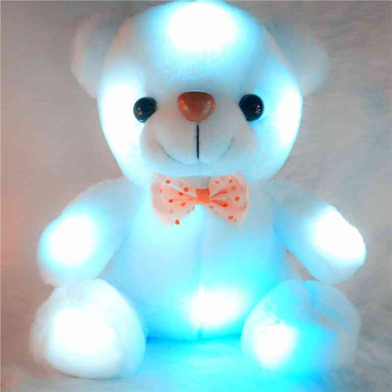звукозапис цветна светеща мечка - светеща плюшена играчка за деца