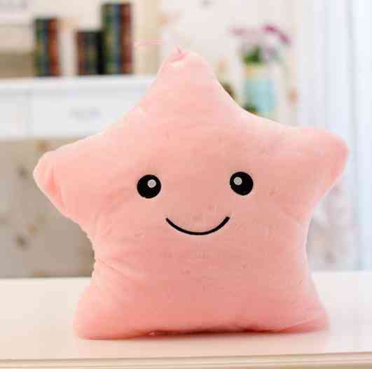 Star Cute Luminous Stuffed Pillow - Led Light Glow In Dark Toy