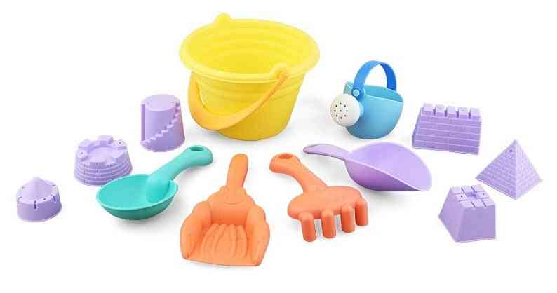 Beach Sand Set- Animals Castle Sand Clay Mold Digging Shovel Bath Water Playing