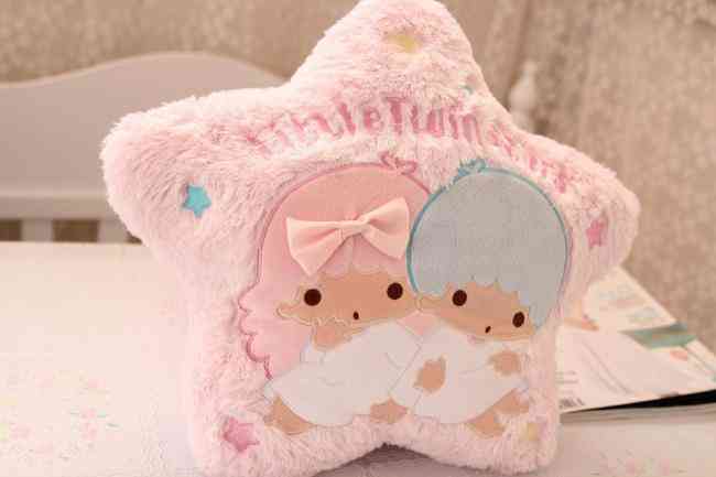 Kawaii crtani jastuk moja melodija-bombončić mali plišani oblik dvostruke zvijezde plišani mekani jastuk s kreativnim kaučem