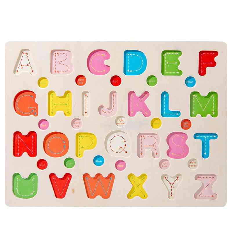 Wooden 26 Alphabet Mathematics Intelligence Development Toy For Kids
