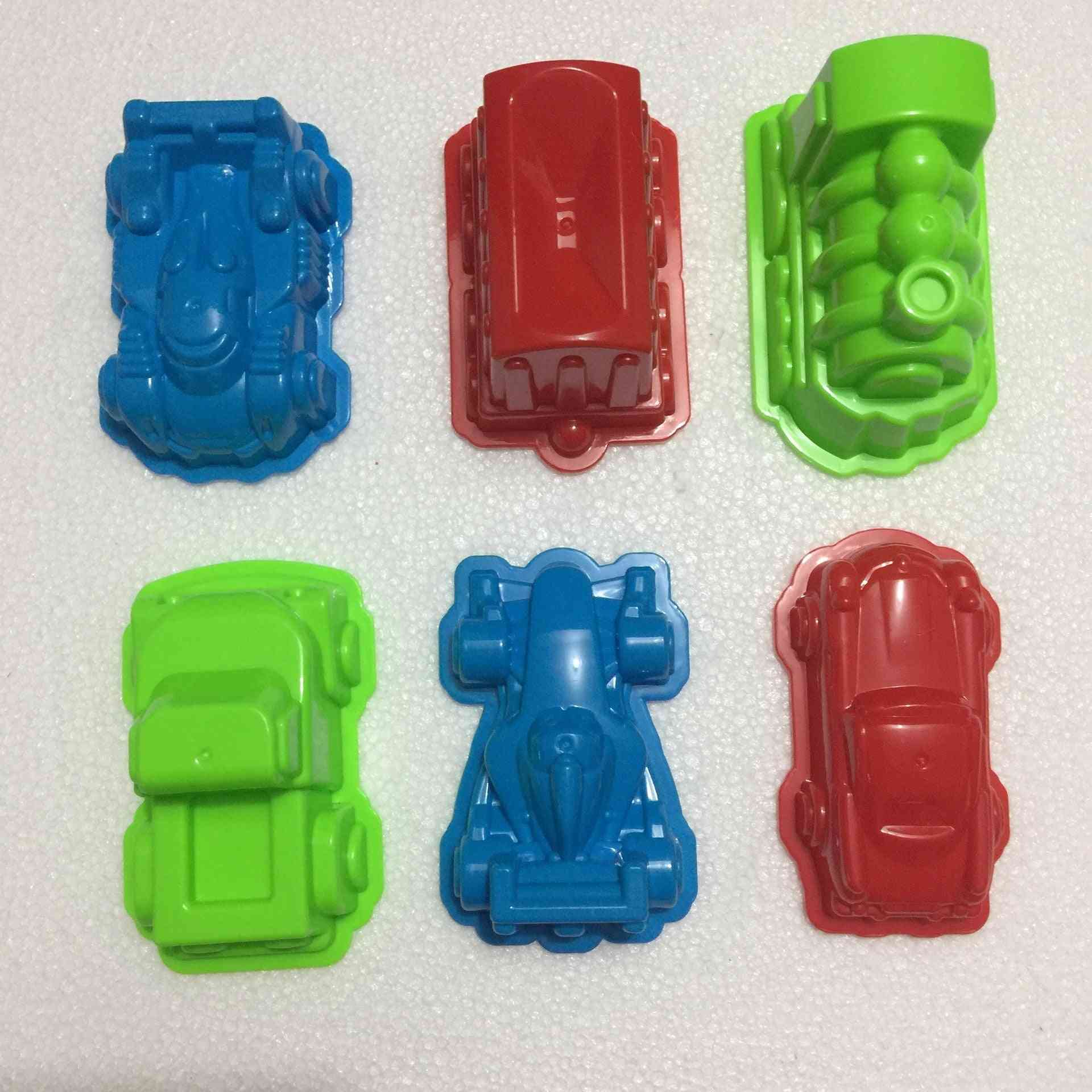 Car Suit Power Playing Sand Molds Space Sand Car Molds Puzzle Beach Toy Kit