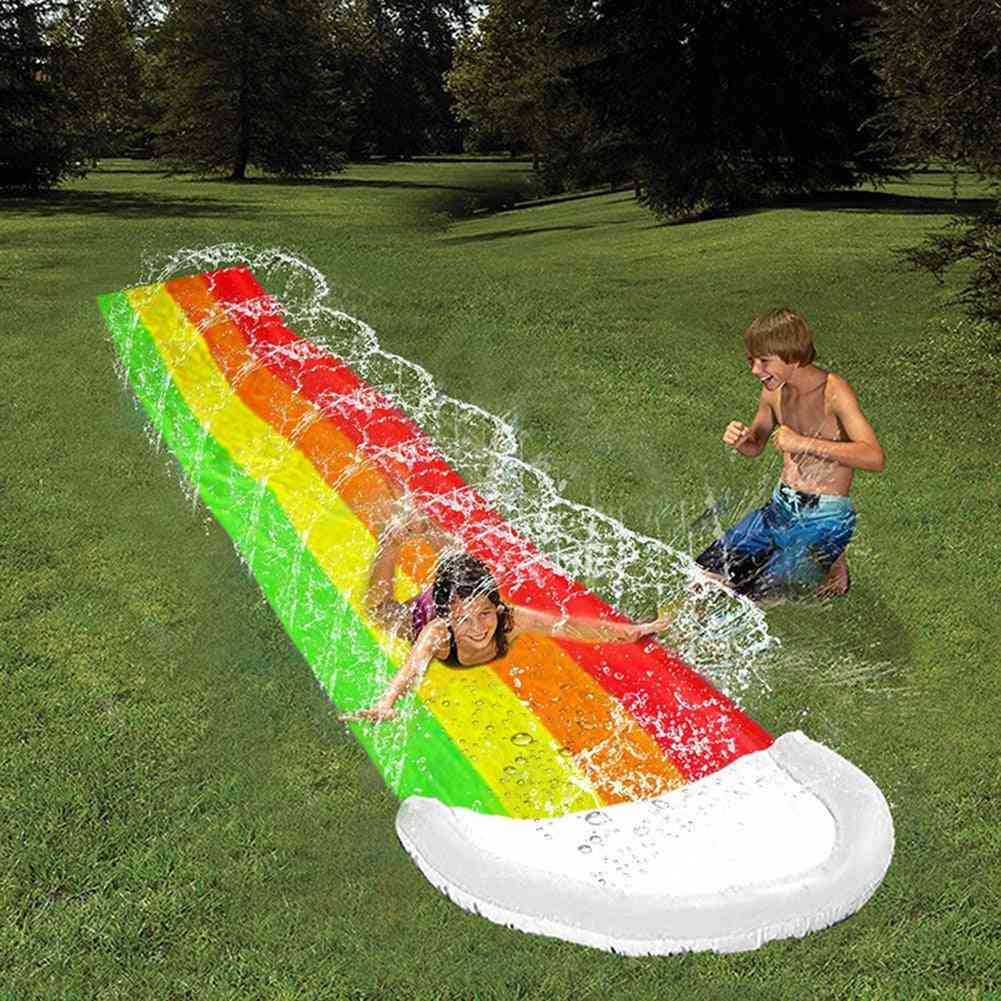 Waterglijbaan opblaasbare kinderen zomer pvc zwembad spelletjes buitenspeelgoed -