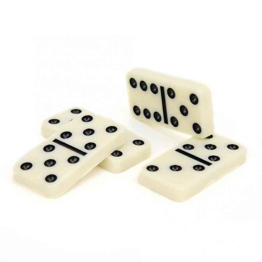 Kits de blocs de dominos de jeu de table amusant de voyage