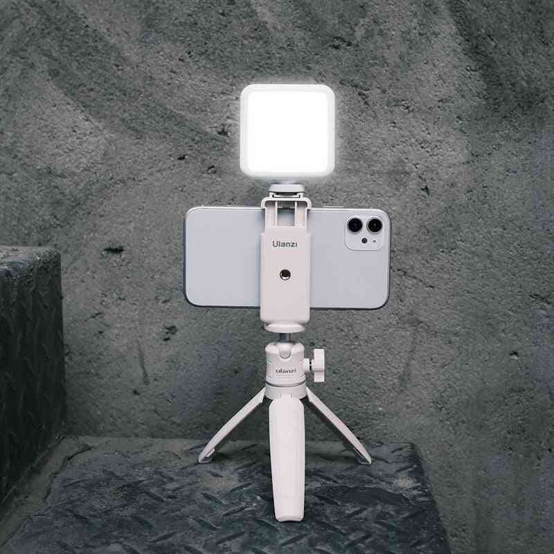 Vl49 6w mini led video licht 2000mah eingebauter akku 5500k fotografische beleuchtung u hell 2700k-3500k vlog fülllicht - 2 licht w u-rig pro