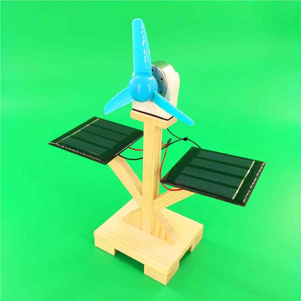 Kompleti gradbenega materiala za model solarnega ventilatorja - odkritje znanstvenega eksperimenta hibridnega pogona