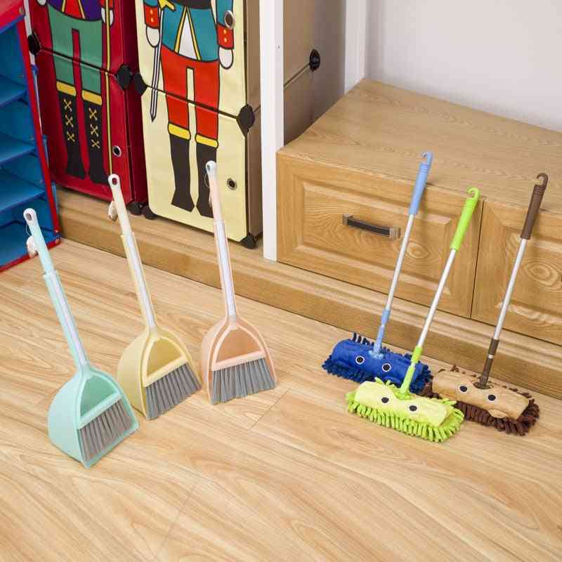 Cute Cartoon Pattern Mini Mop,  Broom And Dustpan Set-cleaning Tool