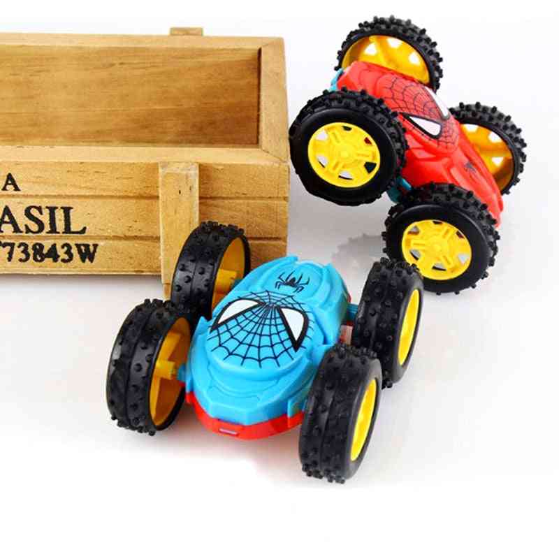 Mini spiderman dwustronne inercyjne zabawki samochodowe dla dzieci - wywrotka klasyczna zabawka dla dziecka -