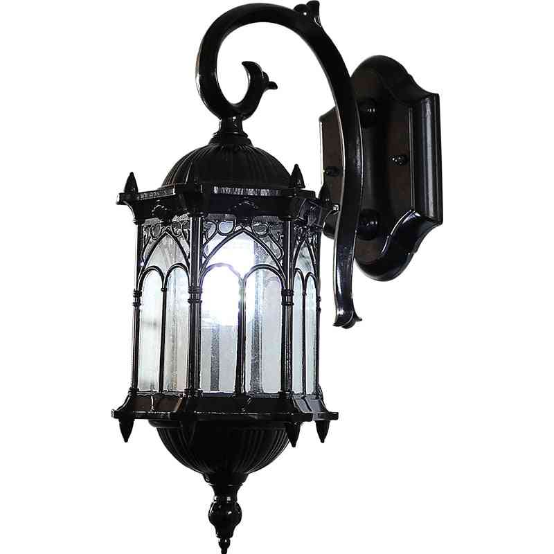 מנורת קיר חיצונית - עמיד למים, תאורת דלת גן חיצונית - ארד / ללא מקור אור / מחזיק מנורה e27