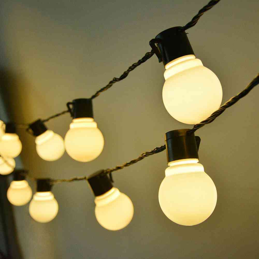 Led Garden Light, Globe Bulbs - Led String Fairy Lights, Outdoor Lawn Lamps