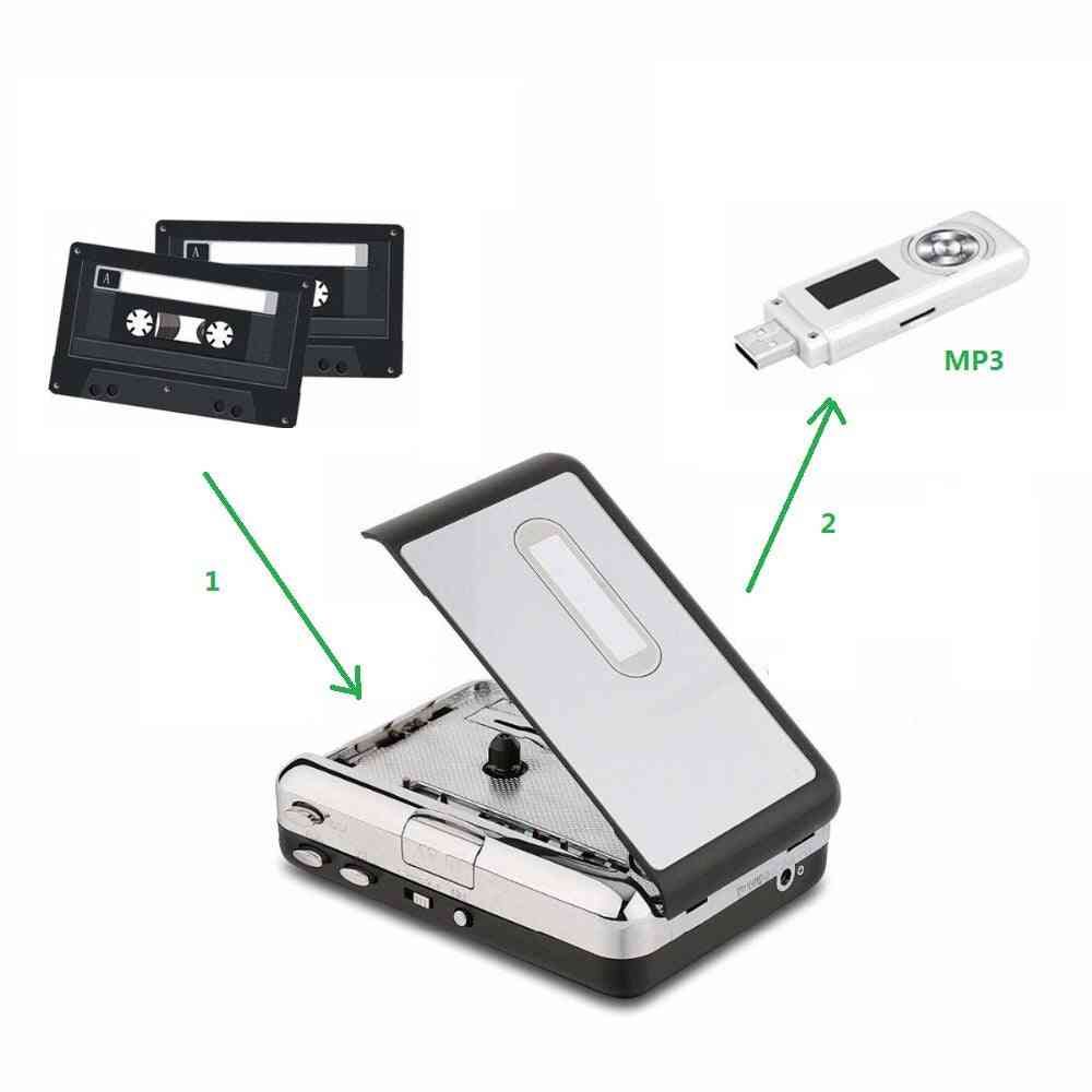 Kassett til mp3-omformerfangst, konverter gammel kassettbånd til mp3 lagre direkte på USB-harddisken
