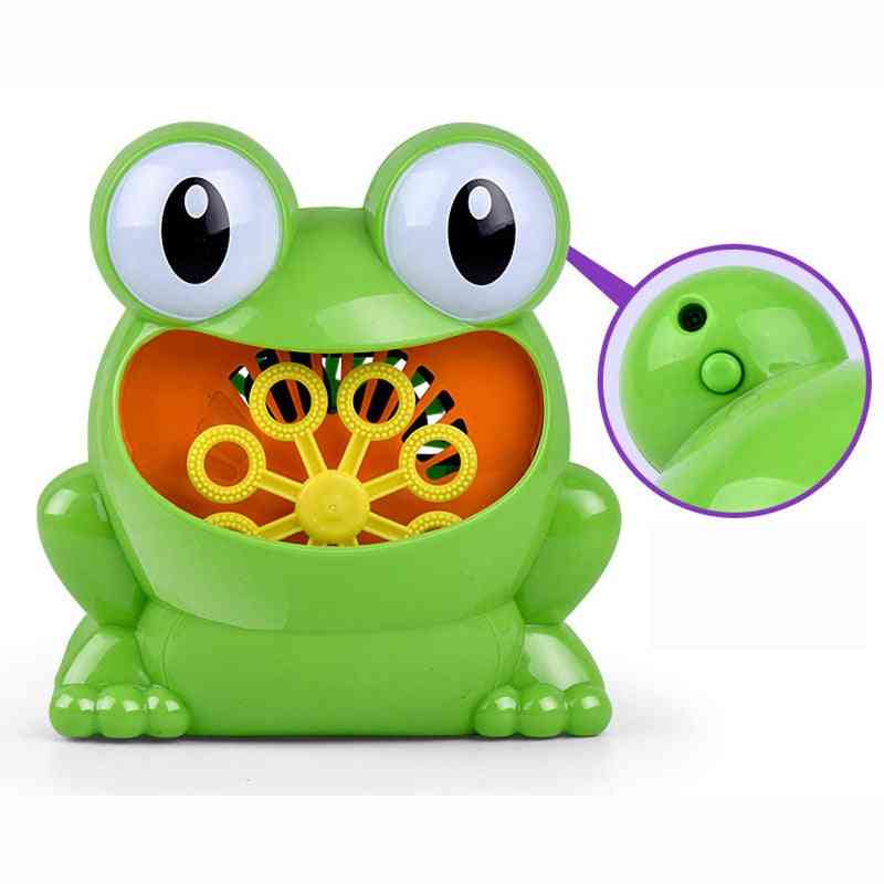 Bubble Gun Cute Frog Automatic Bubble Machine Toy