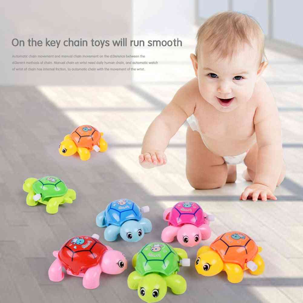 Mini mechanizm zegarowy żółw zabawki dla dzieci - słodkie małe zwierzątko nakręcane zabawki dla dzieci -