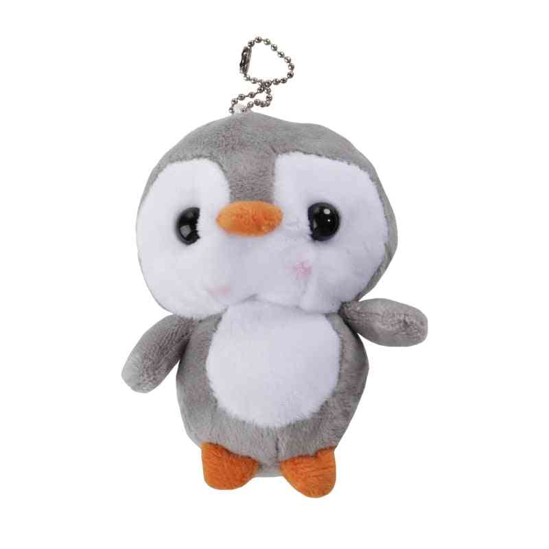 Plysch pingvin nyckelringar ring docka, porte clef nyckel täcka keps hängande plysch spädbarn vindklocka härlig barnvagn barn spädbarn mjuka leksaker