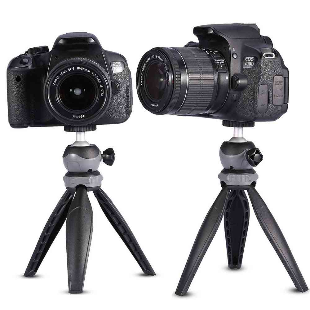 Xs-20 mini-pöytäpuhelinteline pöytäjalusta vlog-peilittömälle kameralle, älypuhelin, jossa irrotettava pallopää - xs-20 ja gp-73a
