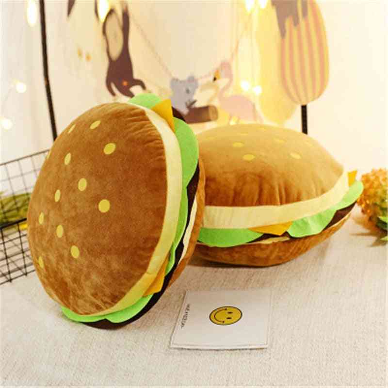 Juguete de peluche de hamburguesa creativa- cojín de felpa acolchado suave almohada linda almohada de hamburguesa regalo de cumpleaños para niño / niña 30/50 cm wj292 - hamburguesa de 30 cm
