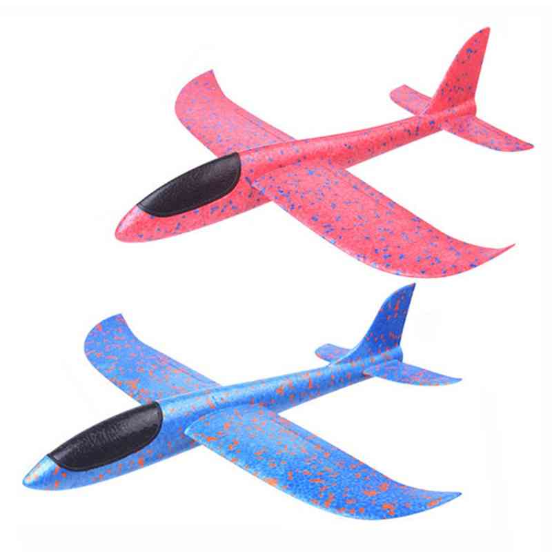 Children's Hand Throwing Flying Toy, Large Glider Aircraft Foam Plastic Airplane Model Toy