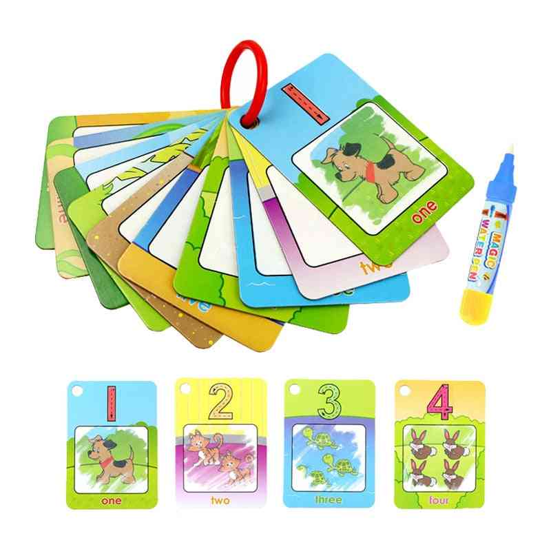 Magic Water Drawing Cards,  Coloring Book With Water Pen