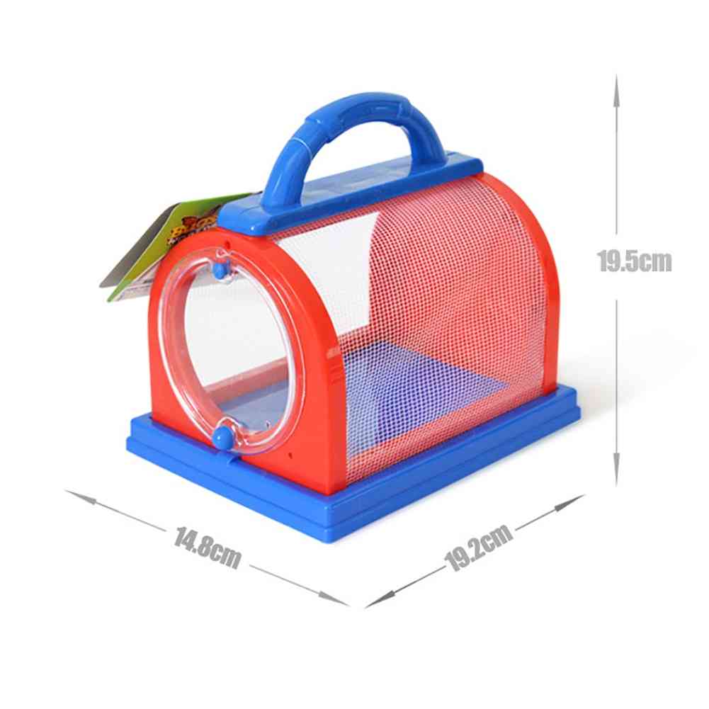 Insect Bug Cage With Tweezers Magnifier Backyard Outdoor Scientific Educational Toy