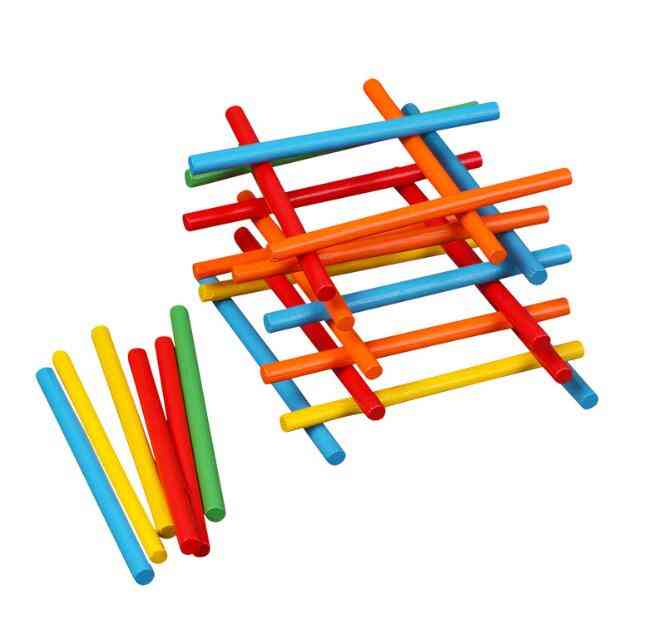 Bambù colorato bastoncini per il conteggio matematica strumenti didattici montessori conteggio asta giocattolo per l'apprendimento della matematica in età prescolare (100 pezzi colore misto) -