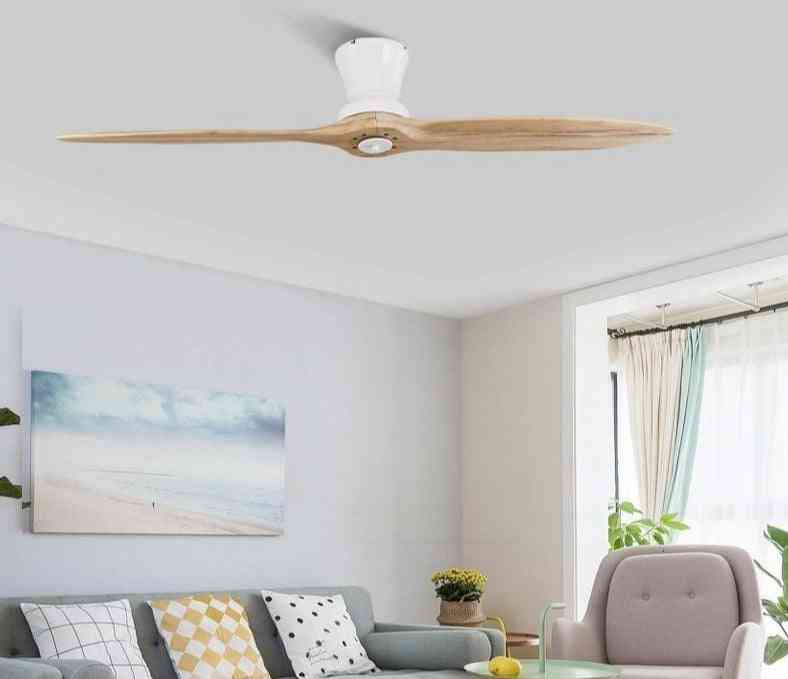 Modern Led - Village, Industrial Wooden Ceiling Fan With Lights