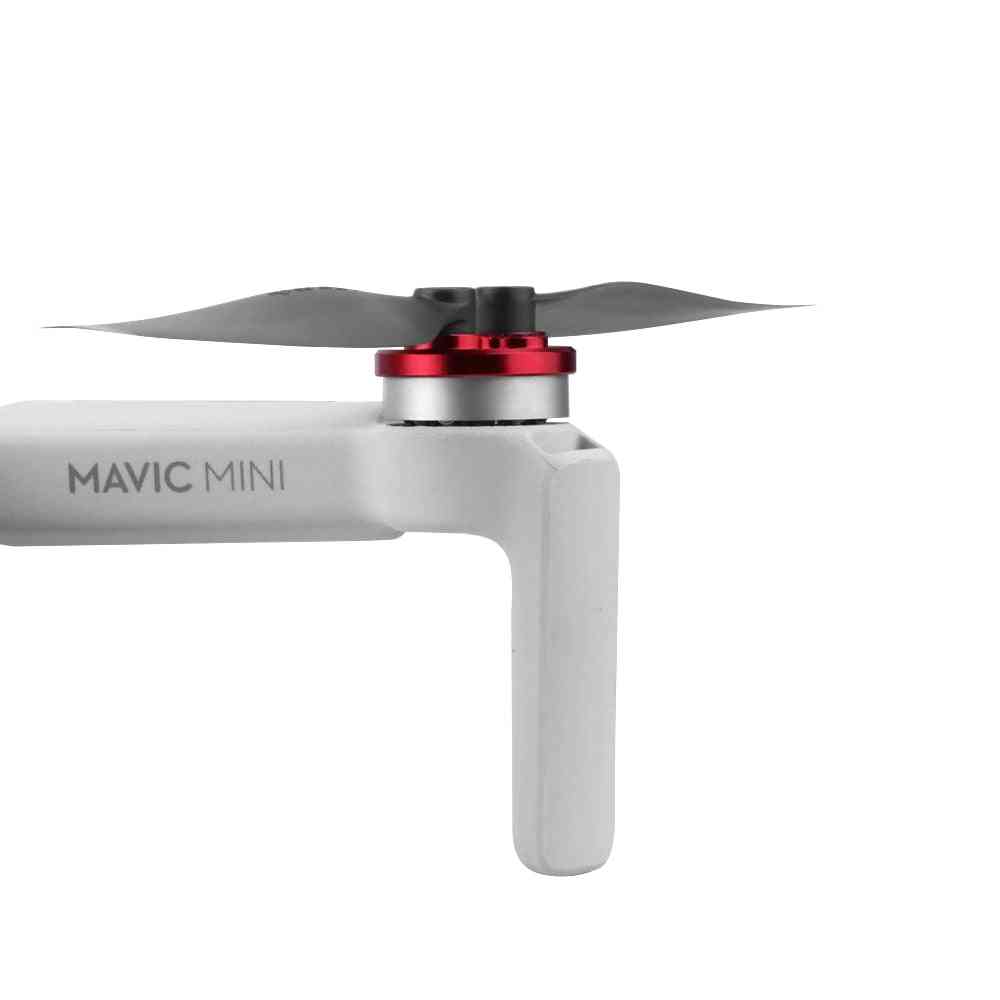 Couvercle de moteur amélioré pour hélices anti-rayures Couvercle de moteur en alliage d'aluminium de protection pour accessoires mini drone DJI Mavic - Noir