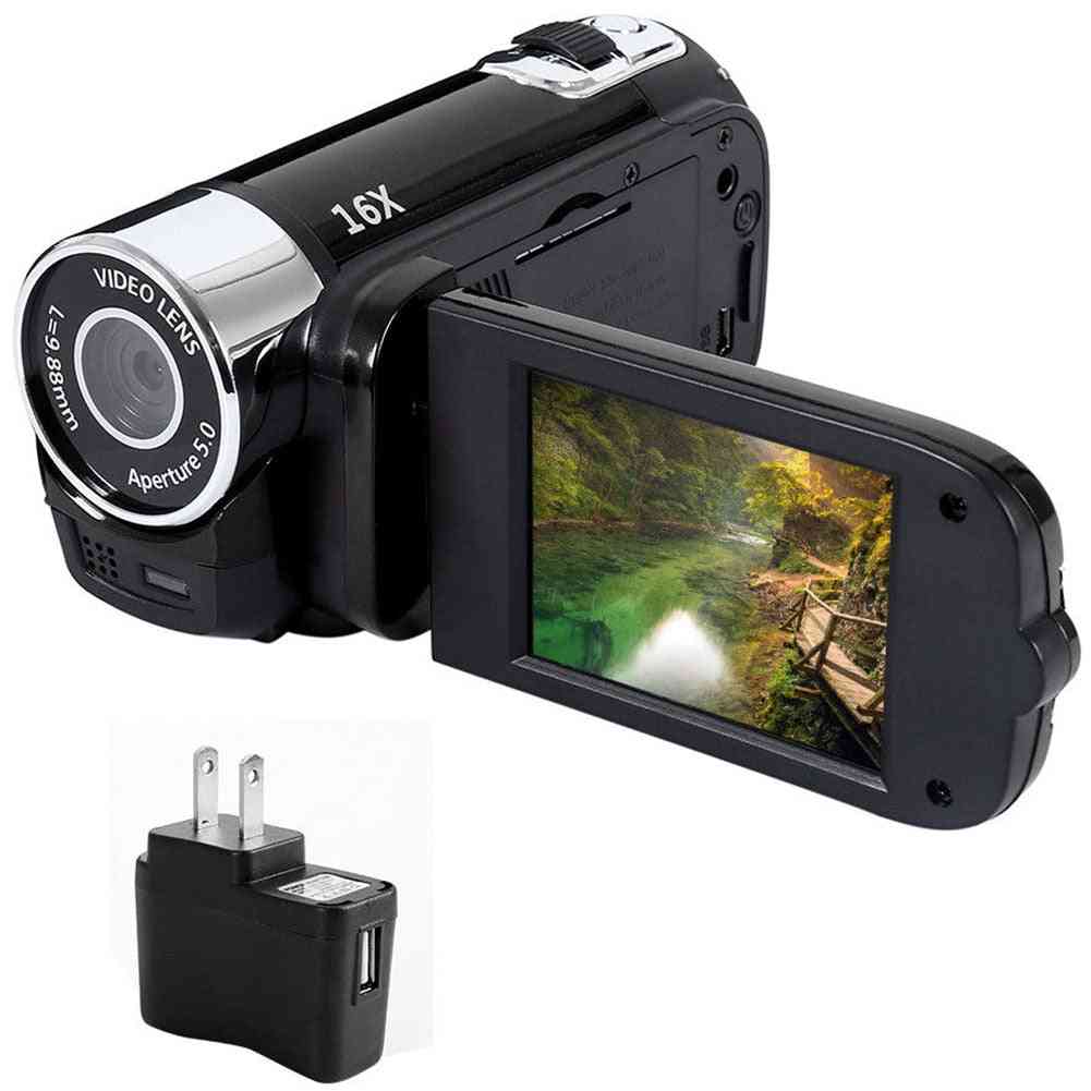 Aparat cyfrowy 1080p High-Definition LED Light Timed Selfie Anti-Shake Night-Vision Clear Portable Professional-Shooting - czarna wtyczka brytyjska