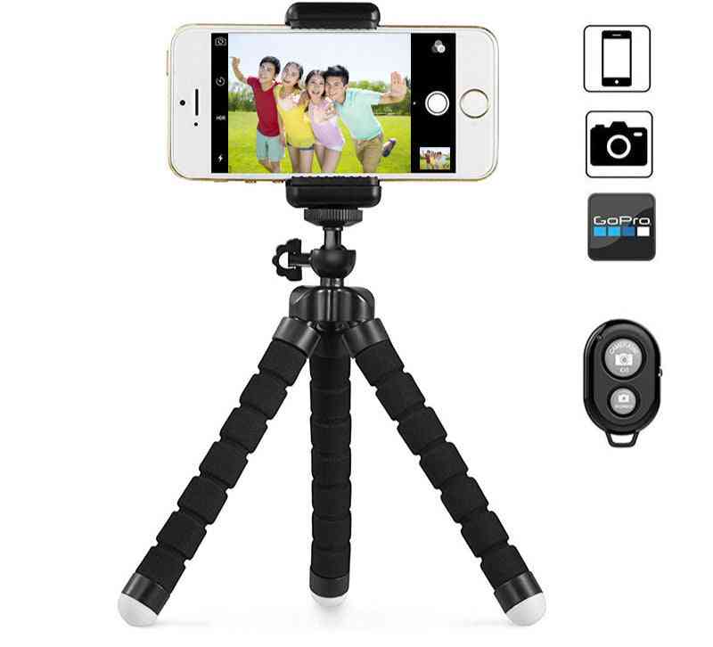Flexible And Portable Tripod With Phone Holder And Remote Shutter For Iphone/smartphone