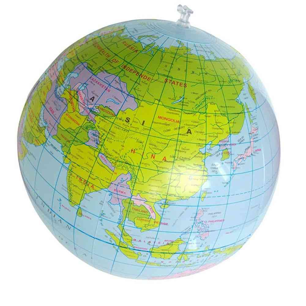 Globe terrestre gonflable enseigner l'éducation géographie jouet carte pvc, ballon de plage ballon enfants jouets exploser jouet globe gonflable