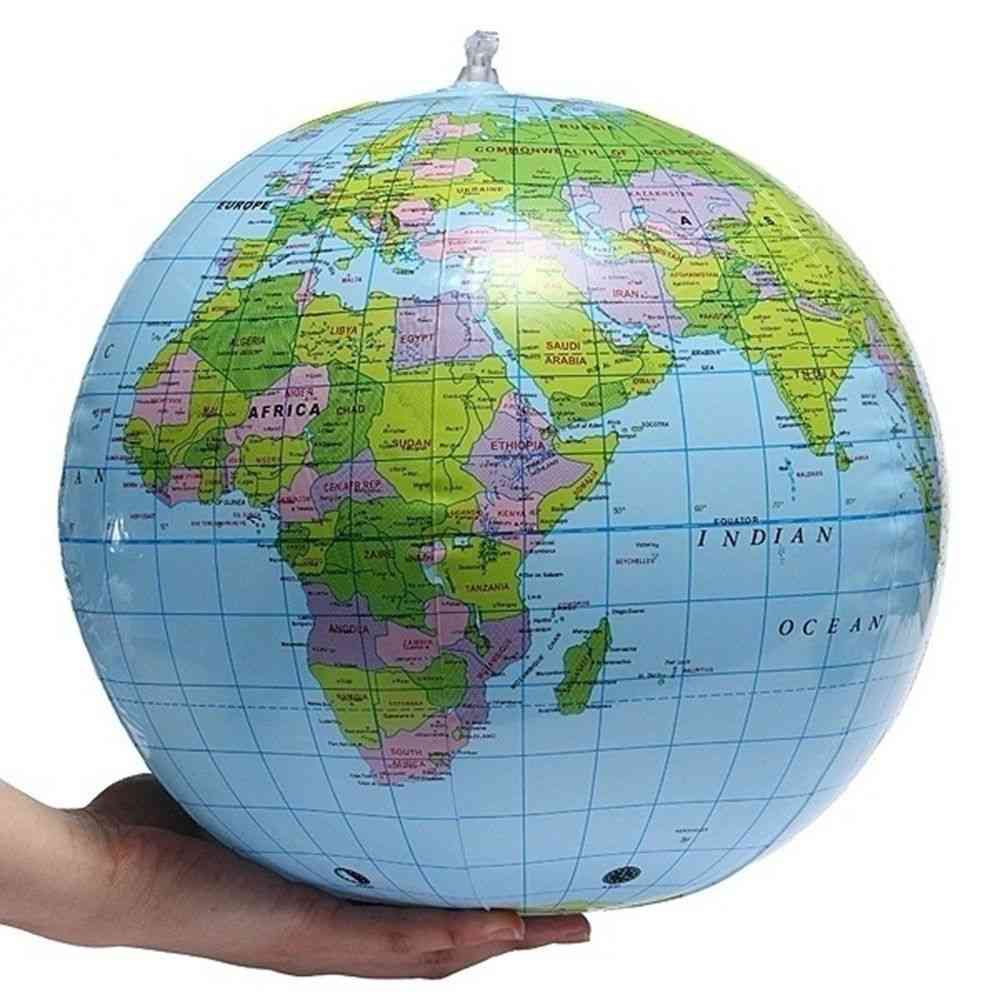 Globe terrestre gonflable enseigner l'éducation géographie jouet carte pvc, ballon de plage ballon enfants jouets exploser jouet globe gonflable